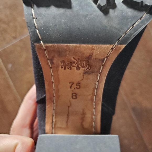 Coach Odelle black suede booties - Picture 3 of 5